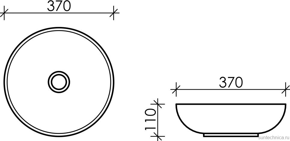 Накладная раковина Ceramicanova Element CN6020