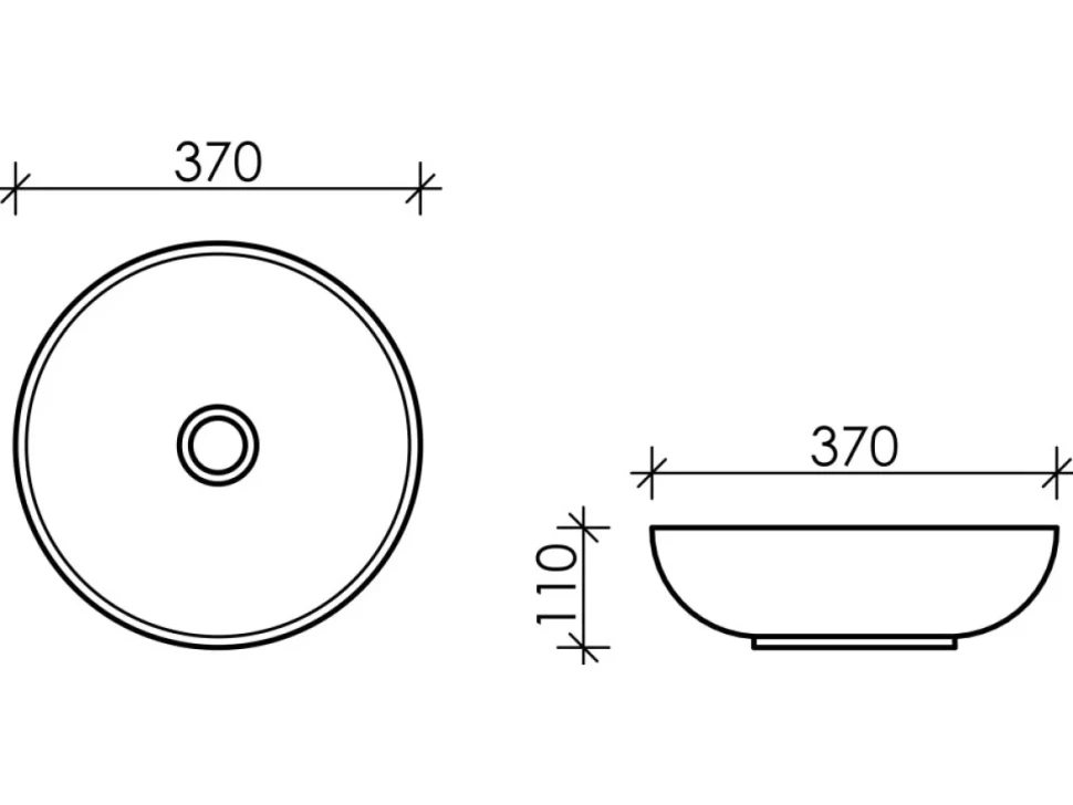Накладная раковина Ceramicanova Element CN6020