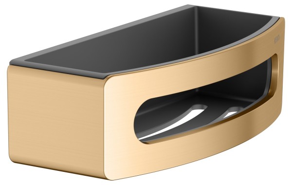 Полка Keuco Elegance 11658 латунь шлифованная, антрацит