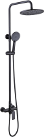 Душевая стойка Abber Weiss Insel AF8020B черная матовая