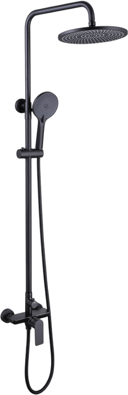 Душевая стойка Abber Weiss Insel AF8020B черная матовая
