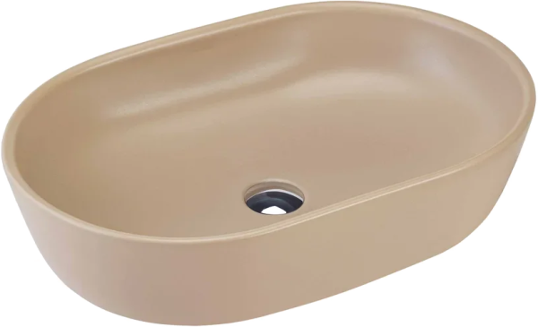 Накладная раковина beWash Bogen 60 без отверстия под смеситель бежевая