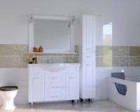 Тумба с раковиной СаНта Монарх 105 белая Тумба с раковиной СаНта Монарх 105 белая