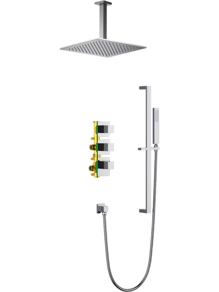 Душевой комплект Timo Selene SX-2229/00SM С ВНУТРЕННЕЙ ЧАСТЬЮ, с термостатом, хром