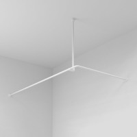 Угловой карниз для ванны Wasserkraft Kammel SC-839018 180x90 см, Г-образный, глянцевый белый