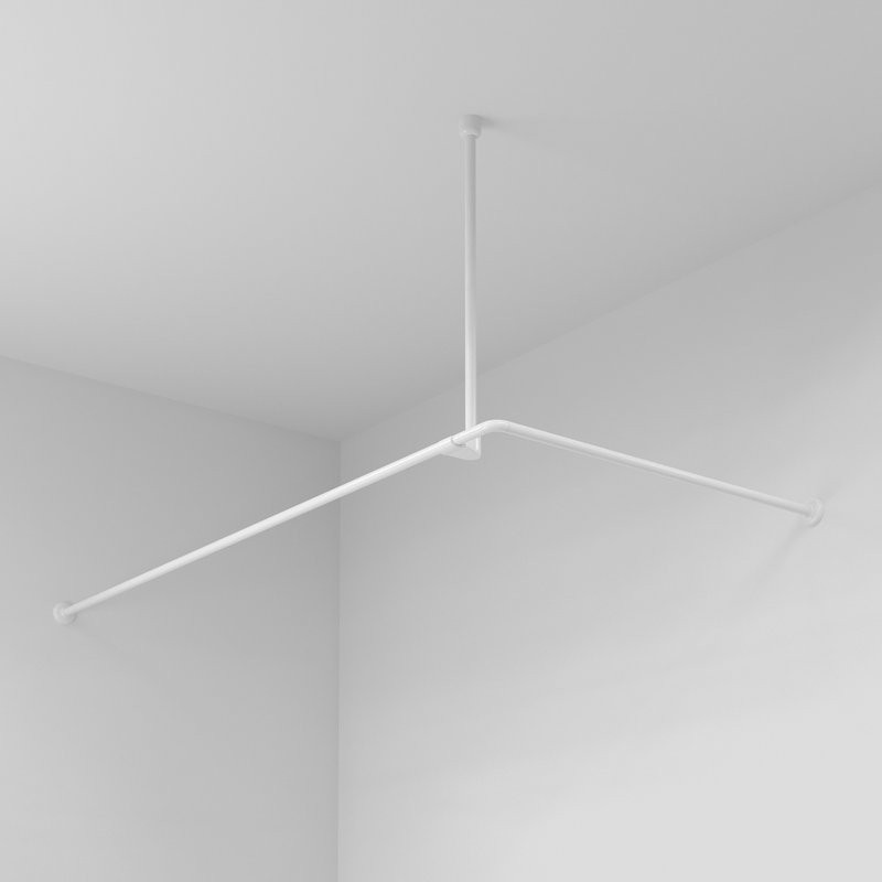 Угловой карниз для ванны Wasserkraft Kammel SC-839018 180x90 см, Г-образный, глянцевый белый