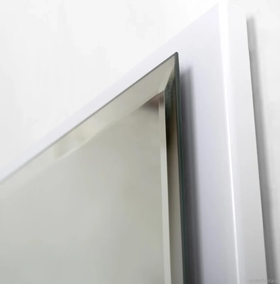 Зеркало Cezares Interni 80x90 с подсветкой, с антизапотевателем, белое