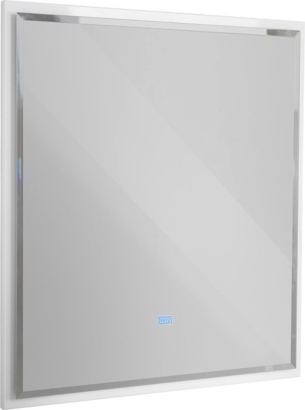 Зеркало Cezares Interni 80x90 с подсветкой, с антизапотевателем, белое