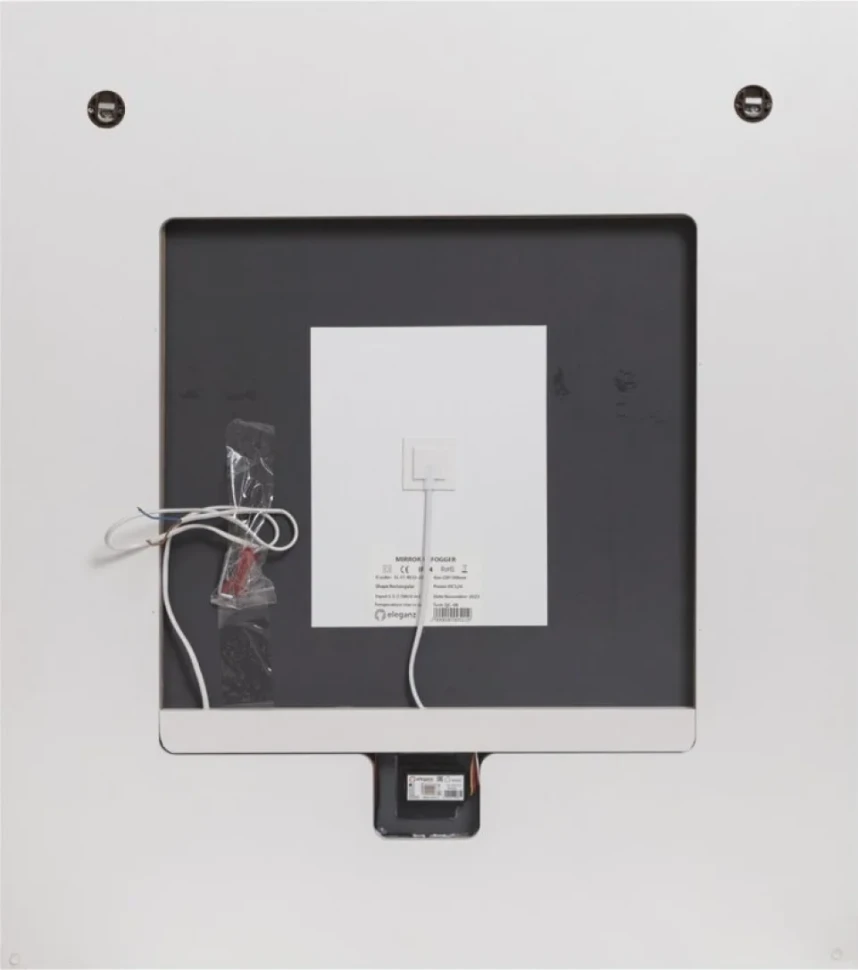 Зеркало Cezares Interni 80x90 с подсветкой, с антизапотевателем, белое