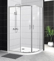 Душевой уголок BelBagno Uno -195 RH 2 120/80 C Cr стекло прозрачное