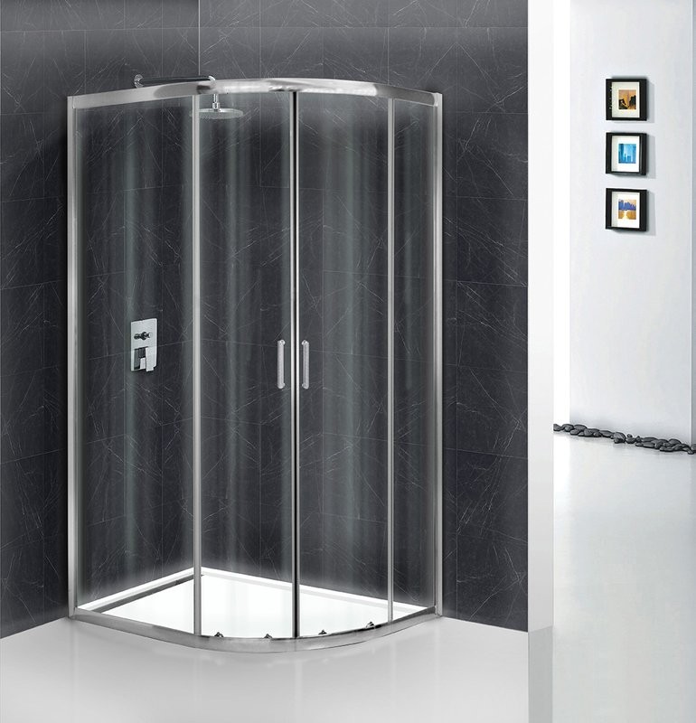 Душевой уголок BelBagno Uno -195 RH 2 120/80 C Cr стекло прозрачное