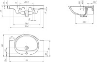 Мебель для ванной комнаты ValenHouse Эллина 80 белая, фурнитура бронза