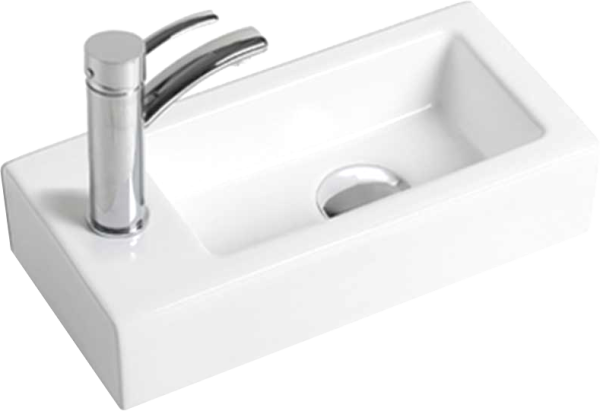 Раковина маленькая в туалет Vincea VBS-133L 37 левый