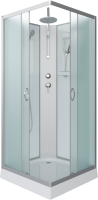Душевая кабина Niagara Classic NG-1101-14BKT 90х90 см, без крыши, с тропическим душем