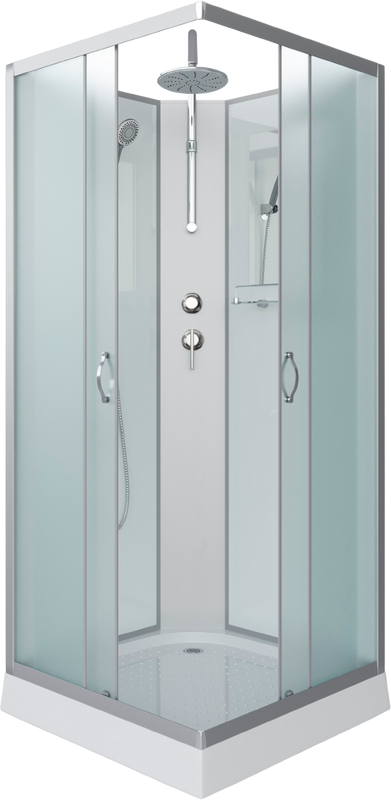 Душевая кабина Niagara Classic NG-1101-14BKT 90х90 см, без крыши, с тропическим душем