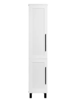 Шкаф-пенал для ванной Misty Модерн 35 L с бельевой корзиной, матовый белый