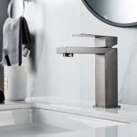 Смеситель для раковины Shevanik S7001T оружейная сталь