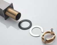 Смеситель для раковины Shevanik S7001T оружейная сталь