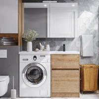 Мебель для ванной комнаты AQUATON Лондри 60 R, дуб сантана