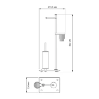 Стойка Wasserkraft Kammel 1264W white Стойка Wasserkraft Kammel 1264W white