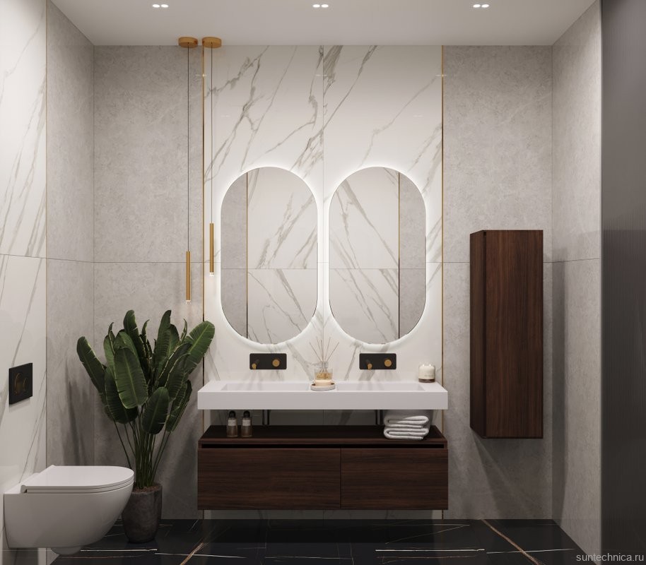 Раковина Armadi Art Flat ST 140 с кронштейнами