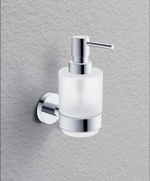 Дозатор для жидкого мыла AQUAme AQM7213CR настенный, хром, белый