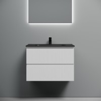 Тумба с раковиной Sancos Snob T 70 bianco, раковина CN7007MB