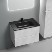 Тумба с раковиной Sancos Snob T 70 bianco, раковина CN7007MB