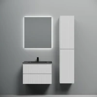 Тумба с раковиной Sancos Snob T 70 bianco, раковина CN7007MB