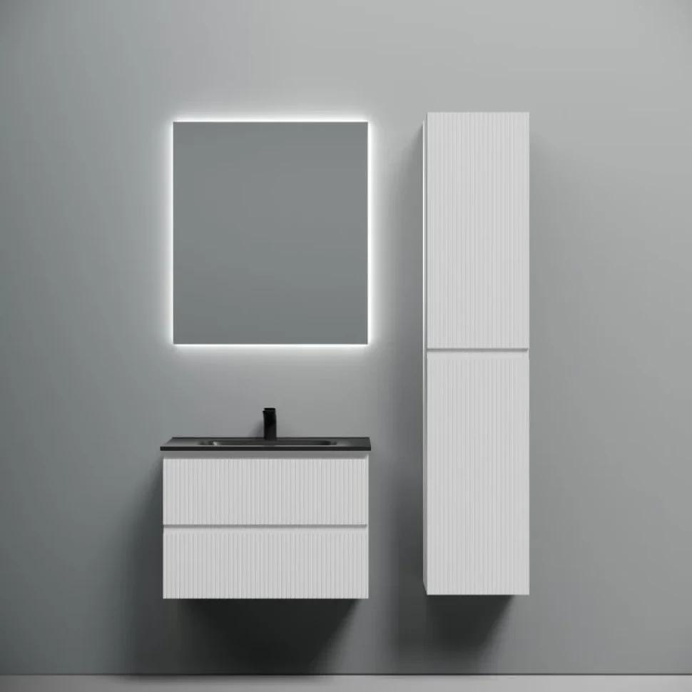 Тумба с раковиной Sancos Snob T 70 bianco, раковина CN7007MB