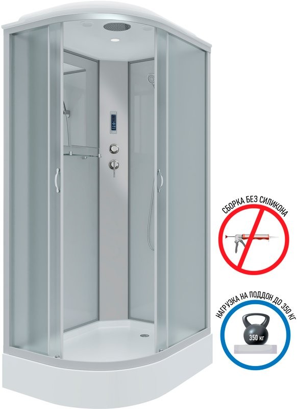 Душевая кабина Niagara Classic NG-3312-14RP 120х80 см, с пультом управления и FM-радио