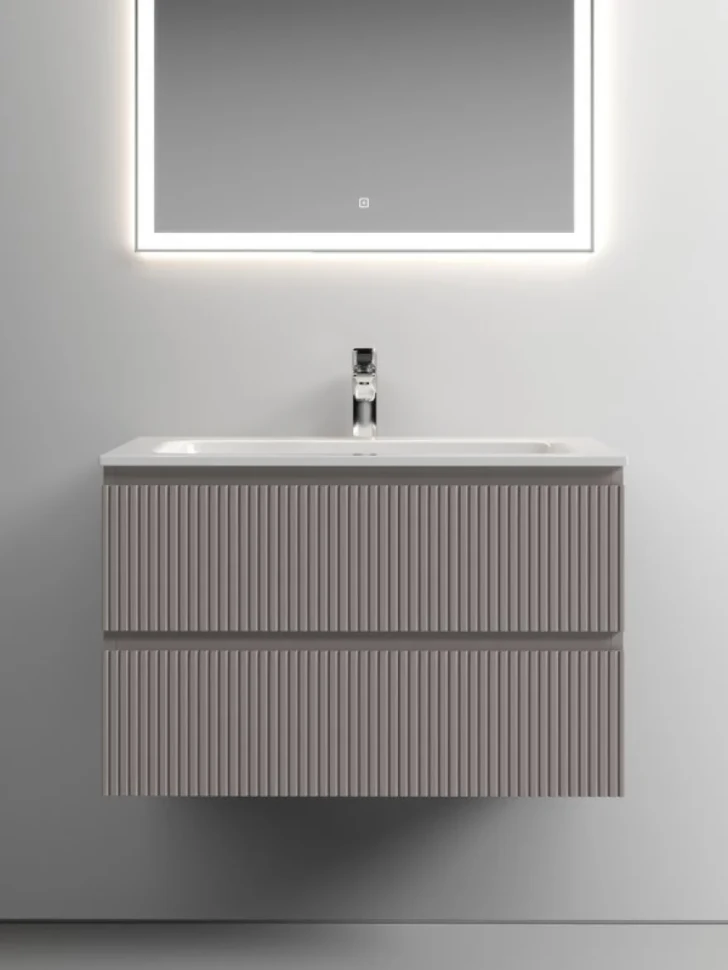 Тумба с раковиной Sancos Snob T 80 см, doha soft
