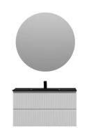 Мебель для ванной комнаты Sancos Snob R 90 bianco, раковина CN7002MB