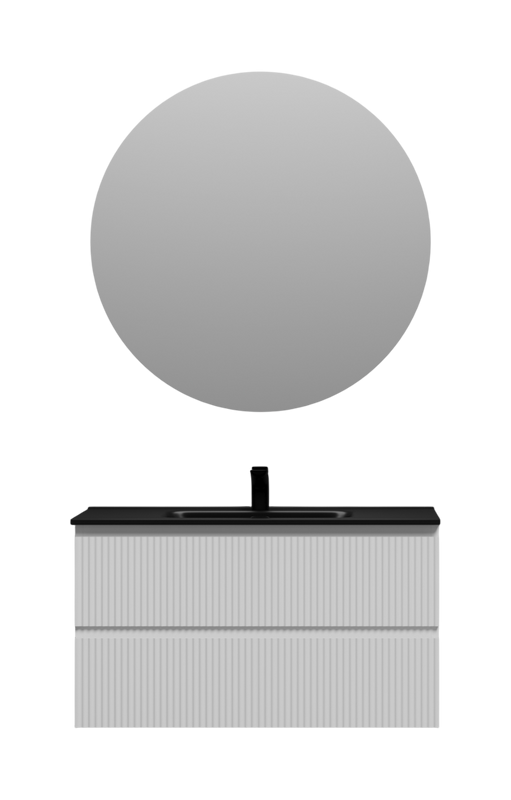 Мебель для ванной комнаты Sancos Snob R 90 bianco, раковина CN7002MB