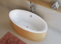 Акриловая ванна Excellent Lumina 190x95 см, отдельностоящая, белая, овальная, с каркасом