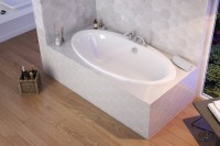 Акриловая ванна Excellent Lumina 190x95 см, отдельностоящая, белая, овальная, с каркасом