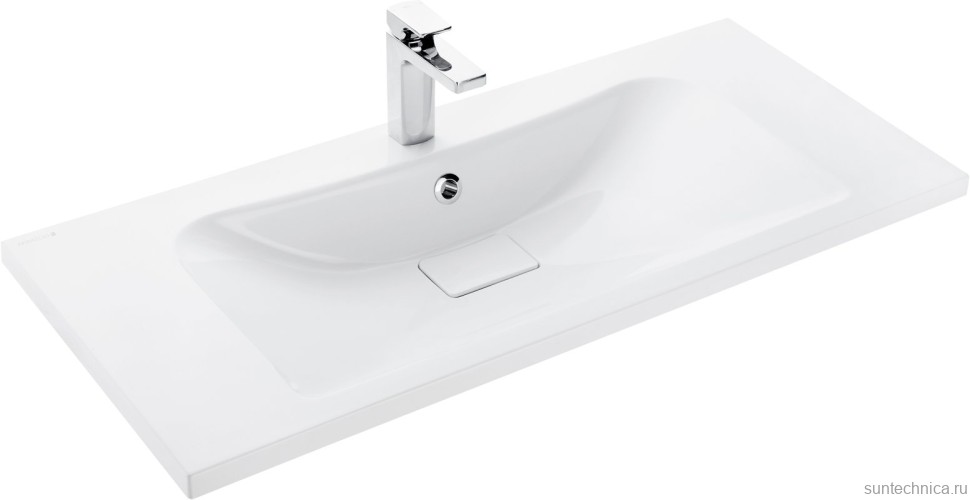 Тумба с раковиной AQUATON Уэльс 100 графит
