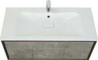 Тумба с раковиной AQUATON Уэльс 100 графит
