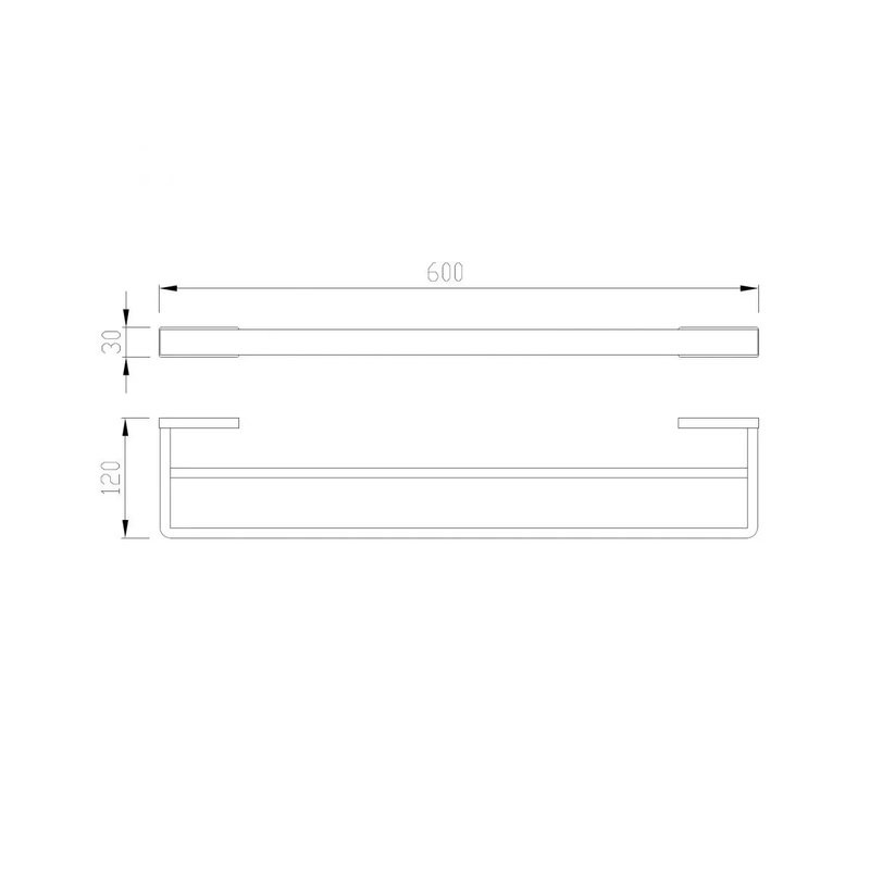 Держатель для полотенец Abber Westen AA1757B матовый черный