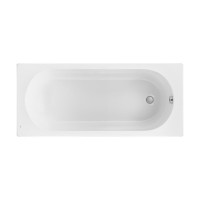 Акриловая ванна Roca Gava без опоры 150x75 см, пристенная, белая