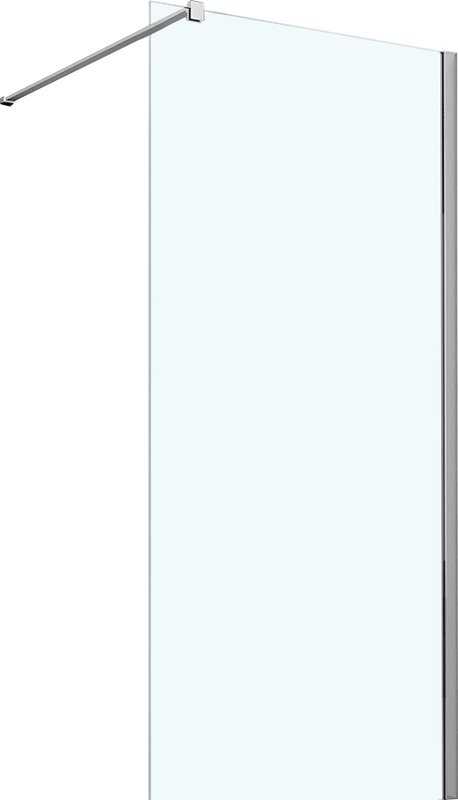 Душевая перегородка Vincea Walk-in VSW-1H800CL 80 см, профиль хром, стекло прозрачное