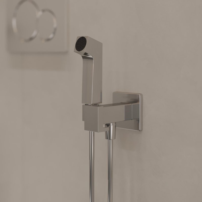 Гигиенический душ Hansgrohe Bidette E 1jet 29233000 со смесителем, C ВНУТРЕННЕЙ ЧАСТЬЮ, хром