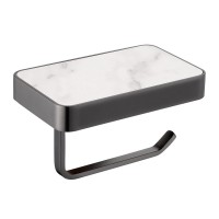 Держатель для туалетной бумаги Abber Westen AA1730NG с полкой для телефона, никель