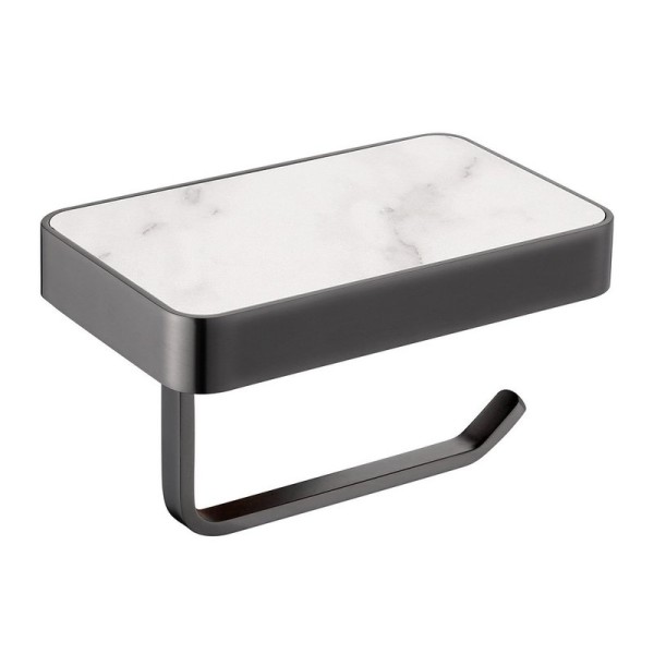 Держатель для туалетной бумаги Abber Westen AA1730NG с полкой для телефона, никель