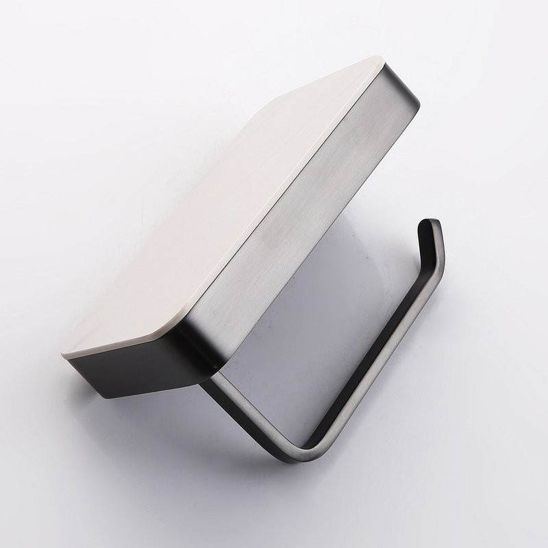 Держатель для туалетной бумаги Abber Westen AA1730NG с полкой для телефона, никель