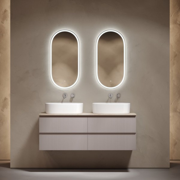 Мебель для ванной комнаты Sancos Snob T 140 doha soft, столешница бежевая TT140A2, раковина CN6075