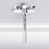 Душевой комплект Смеситель AM.PM F85A90000 + Стойка Like Душевой комплект Смеситель AM.PM F85A90000 + Стойка Like