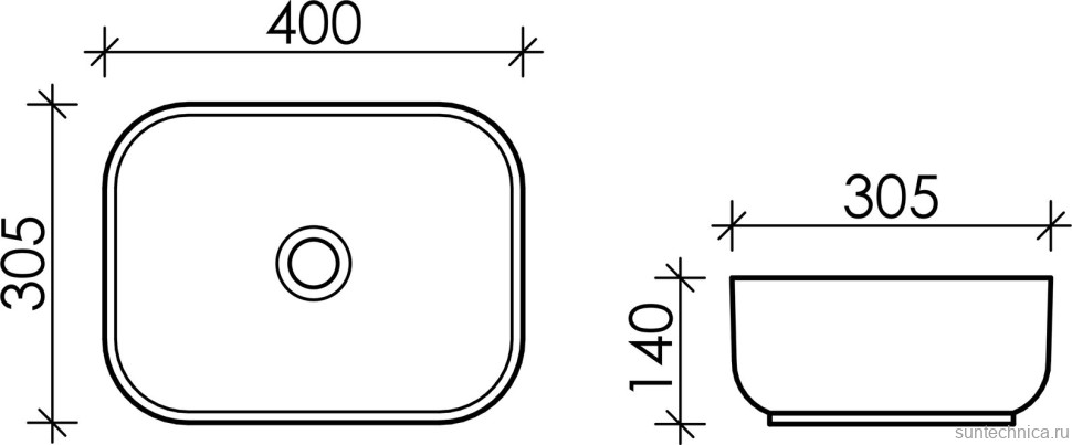 Накладная раковина Ceramicanova Element CN5042