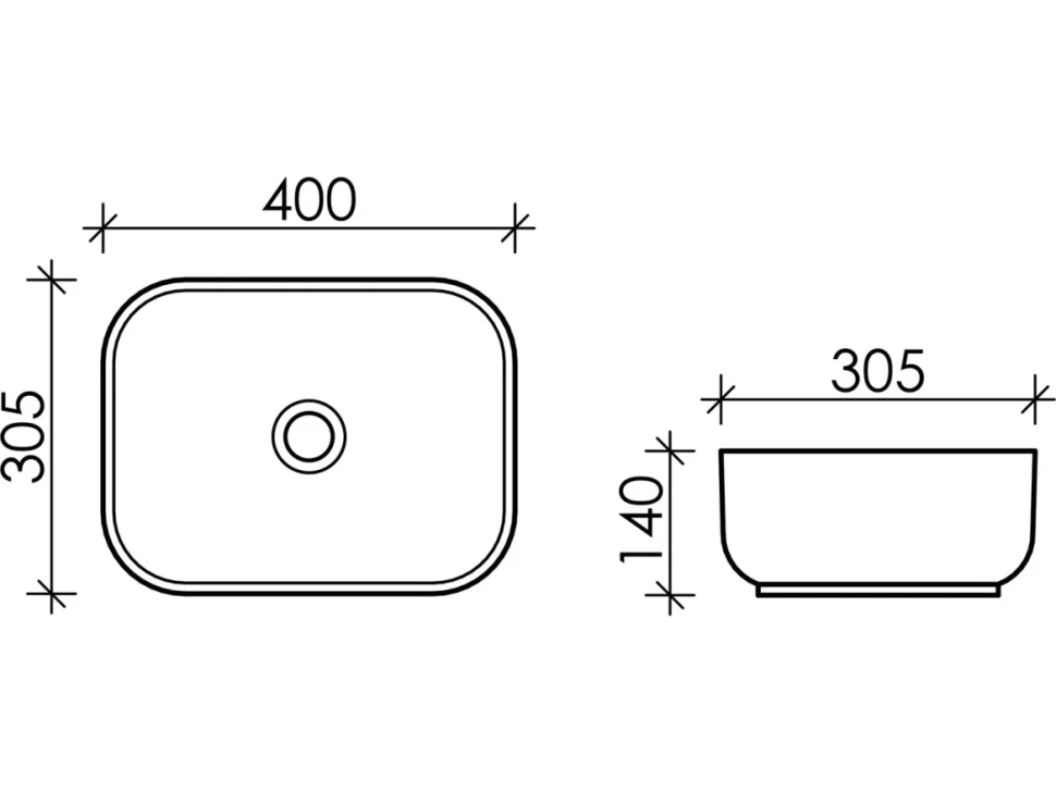 Накладная раковина Ceramicanova Element CN5042