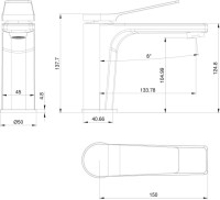 Смеситель для раковины Wonzon & Woghand WW-XH-012-BG брашированное золото